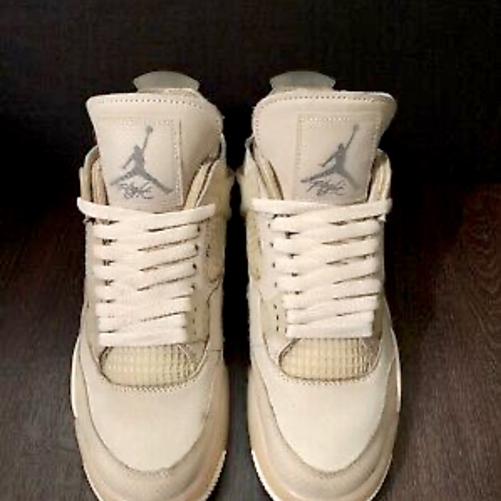 Jordan 4 off white”sail”